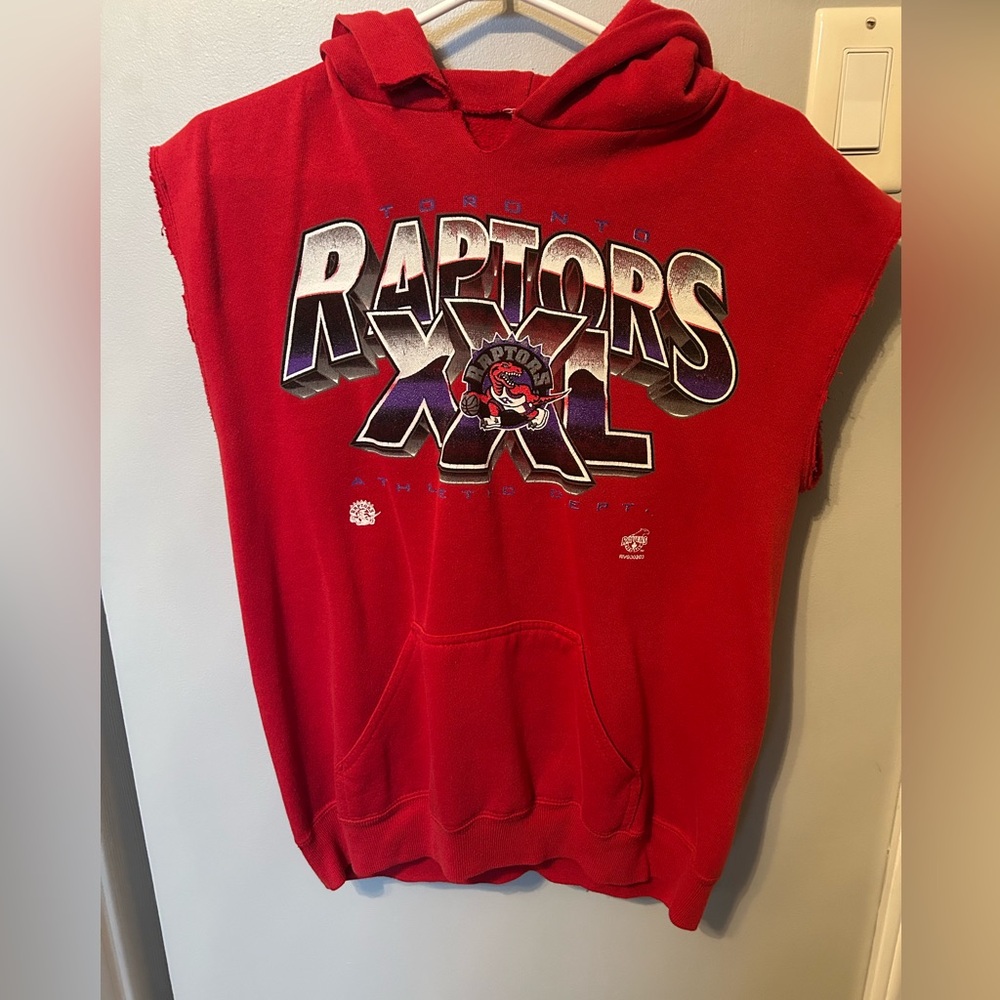 90’s Vintage Toronto Raptors Cutoff Sweatshirt
